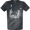 Pokémon Pikachu - Graffiti Unisex T-Shirt Nero 100% Cotone Regular