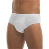 GARDA - 6 Slip Uomo 100% Cotone Mercerizzato, Slip Alto, Elastico ricoperto, con Ricamo Art. 0926 (Bianco, 4/M)
