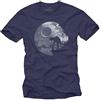 MAKAYA Maglietta AT - T-Shirt Morte Blu Uomo - Divertenti Theory L