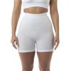 FarmaCell 302 (Bianco, S/M) Pantaloncino Contenitivo Modellante Anticellulite, Shorts Push-Up Glutei, Pancia Piatta, Made in Italy