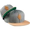 Soulbuddy Set di 2 Cappellini da Basecap Coordinati papà e Figlio - Snapback cap Traspiranti Uomo e Bambino - Look Mini Me Famiglia - Idea Regalo Originale (IT, Testo, S, Grigio Verde Scuro)