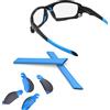 ThunderClap Kit naselli e cuscinetti auricolari in gomma per occhiali da sole Oakley Racing Jacket Jawbone, blu cielo, Taglia unica