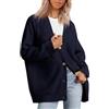 MOKBAY Cardigan Donna Cashmere Aperto Davanti Oversize Autunno Manica Lunga Maglia Cashmere Maglioncini Curvy Maglieria Comoda Cardigan Donna Cotone S
