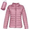 Lggwunsi Piumino Leggero Donna 100 Grammi - Classic Leggeri Casual Piumini Morbida Caldo Piumino D'Oca Bianco Colore Puro Impermeabile Comodi Giacca per All'Aperto Sportiva e Trekking,Rosa,L