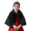 SK Studio Coprispalle da bambina, Invernale Elegante Giacca di Pelliccia Coprispalle Sposa Inverno Manica Lunga per matrimoni Nero