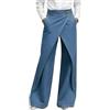 DUHGBNE Jeans Elastico in Vita Donna Jeans Donna Vita Alta Baggy Jean Curvy alla Moda Pantaloni in Denim con Bottoni Decorativi e Tasche Vintage Alta