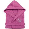 Cieffepi Home Collections SOLO MIO BASIC Accappatoio personalizzato unisex adulto con cappuccio in spugna di puro cotone (L, Fuxia)