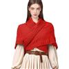 CAMDOM Sciarpa Invernale da Donna Calda Medievale Vintage Lavorata a Maglia Accogliente Scialle Avvolgente Regalo per la Festa della Mamma Maglione Sciarpe Triangolari Mantello