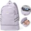 SZLX Zaino da Palestra per Donna Con Scomparto per Scarpe - Pieghevole, Grande per Laptop, Casual, Scuola, Sportivo - Borsa da Palestra per Nuoto e Yoga