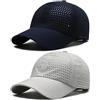 AYPOW 2 Confezioni Cappello da Baseball Uomo Donne，Traspirante Cappellino Visiera Asciugatura Rapida Sport Aperta，Leggero Pieghevol Tennis da Golf Berretto Baseball cappelli da Sole Estivo Regolabile