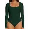 Joyshaper Body da donna a maniche lunghe, elegante, bodysuit, top da donna, set di body a maniche lunghe, sexy, stringbody, tops per donne, XL