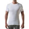 THOMPSON TEE Maglia Intima Uomo Antisudore - T-Shirt Girocollo con Pad Sottoascellari - Slim Fit - Alternativa Senza Alluminio - Bianco - XL