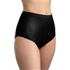 BeMyco Set 6 Mutande Donna Cotone Vita Alta | Slip Culotte 100% Cotone Puro Antiallergiche Anche Taglie Forti | Intimo Donna Bianco/Nero | Made in Italy (IT, Testo, S, Regular, Regular, Nero)