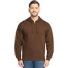Fruit of The Loom Eversoft Felpe con Cappuccio in Pile (Regular & Big Man) Felpa, Zip Intera-Moka Caldo, M Uomo
