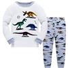 LitBud Ragazzi più Grandi Natale Pigiama per Ragazzi Bambini Bambino Dinosauro Pigiami Due Pezzi Biancheria da Notte Manica Lunga Pjs Set Taglia 9-10 Anni 10T Regalo del Ringraziamento