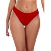 Ocean Blues Slip bikini da donna a gamba alta, copertura media