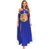 TiaoBug Costume Danza del Ventre Donna Vestito Danzatrice del Ventre Ballo Indiano Arabo Abito da Ballo Lirico Contemporaneo Crop Top Gonna Lunga Costume Carnevale Halloween