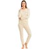 o-day Coconuda Pigiama Donna Cotone Leggero 100% - Ideale per Primavera e Mezze Stagioni - S-XL (IT, Testo, L, Regular, Regular, Modello 12)