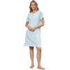 SNELLY Camicia da Notte Estivo Donna Cotone,CL488