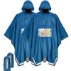 Chakipee Poncho antipioggia per Adulti, Mantellina Pioggia Adulto Riutilizzabile Leggera con Tasca Trasparente, Poncho Impermeabile Compatto a Uso Multiplo per Viaggi, Trekking, Festival