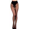 BALLERINA'S SECRET BLACK SECRET Collant da donna con cavallo aperto - Calze trasparenti a vita alta, leggings elastici a cavallo aperto, reggicalze aperte da indossare con qualsiasi outfit, Nero , Taglia unica