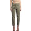 JOPHY & CO. Pantalone Jeans Denim Donna Cinque Tasche in Cotone Elasticizzato (cod.1372) (Verde Militare, L)