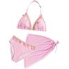 SEAUR Bikini Ragazze 3 Pezzi Costume da Bagno Mode Comodo Abbigliamento da Spiaggia Bambina Costume Tankini Estivo 8-12 Anni