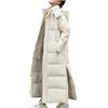 Generic giacche Invernali per le Donne lungo Parka Puffer Cappotto con Cappuccio spesso Trapuntato alla Caviglia Lunghezza Maxi Cappotti Lunghi Anorak Outwear