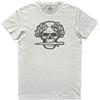 WARTSHIRT Maglietta Teschio Arditi Avanguardia Fiamme Nere Esercito Arditi Skull T-Shir (Dirty White, M)