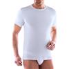 o-day Liabel 2 Maglie Termiche Maglia 100% Caldo Cotone Interlock Nuova Uomo Thermocotton Soffice e Vaporosa Intima Bianche o Nere S-XXL (XXL, Bianco - Girocollo)