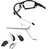 ThunderClap Kit naselli e gommini per occhiali da sole Oakley Racing Jacket Jawbone, bianco, Racing Jacket Jawbone