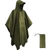 HYCOPROT Poncho Impermeabile, Multifunzionale Impermeabile 210T Oxford Riutilizzabile Pioggia con Cappuccio e Tasca Sul Petto, Poncho Antipioggia per Trekking Campeggio Pesca Escursione