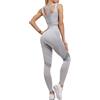 MJGkhiy Completo Sportivo Donna Palestra Elastici 2 Pezzi Fitness Crop Tops E Leggins Vita Alta Tute Set Abbigliamento Sportivi Tute Da Yoga Senza Cuciture Tuta Completa Curvy Per Corso Gym