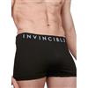 INVINCIBL3 Boxer Uomo Neri, Confezione da 6, Leggeri e Traspiranti, Senza Etichette Che Graffiano, Morbidi ed Elasticizzati, Comfort Effetto Seconda Pelle, Taglie L-3XL