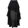 Generic Gonna a zazzera Nuovo Stile Primaverile Gonna Irregolare da Donna - Nera - S