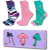 soxo Calze Uomo & Donna Funghi - Idee Regalo Per Fungaiolo 35-45