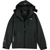 Generic Giacca softshell da uomo, impermeabile, traspirante, per le mezze stagioni, da uomo, con cappuccio, sottile, antivento, impermeabile, giacca softshell militare tattica, impermeabile, grigio., XXXXXL