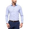 ETERNA Uomo fine Stripe Twill Shirt Modern Fit 1/1 Blue 43_H_1/1