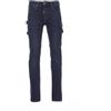 SADISRLS Payper West Pantaloni da Lavoro da Uomo Jeans Denim Misto Cotone Multi Tasche Laterali Porta Metro Stone Wash