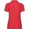 Fruit of the Loom, polo da donna a maniche corte, 65% poliestere/35% cotone Red XL