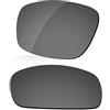 LenzReborn Lenti polarizzate di ricambio per occhiali da sole Oakley Straightlink OO9331, colore nero brillante, polarizzate a specchio