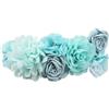OZLIYY Cintura floreale fatta a mano con perline floreali cintura maternità abito da sposa fascia accessori carino per le donne, Tiffany-blu, Taglia unica