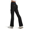 Libin Leggins Termici da Donna 29 Impermeabile Vita Alta Pantaloni Invernali in Pile Yoga Sportivi Felpati Trekking Felpati Leggings con Tasche, Nero, XL