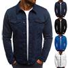 Generico Giubbotto Uomo Primaverile, Giacca Di Jeans Uomo Giubbotto Primaverile Estiva Casual Denim Jacket Giacche Slim Fit Leggera Giubbino Blu, M