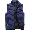 Kobilee Gilet Uomo Cotone 100 Grammi Trapuntato Gilet Giacca Invernale Senza Cappuccio Corto Giubbotto Imbottita Leggero Piumino Smanicato Senza Maniche Caldo Giubbotto Smanicato