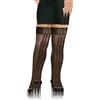 sesto senso 3 Paia Calze Autoreggenti Collant 8 Denari Trasparenti Lisce con Silicone Donna Nero 1/2 Black