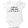 SMARTYPANTS Tutina per bambini con scritta Can I Be Any Cuter? - Grazioso tutina a tema per bambini, festa della mamma, festa del papà, baby shower, adorabile tutina per neonati, regalo confortevole