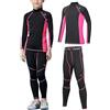 Echinodon Biancheria intima termica da bambina, con fodera in pile, per fitness, calcio, allenamento, yoga, jogging, Colore: rosa., 134-140