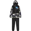 Get Trend Fortnite Tuta Intera Bambino Adolescenti 7-16 Anni, Pile Pigiami Interi Bambini con Cappuccio, Regalo Ragazzo(14-15 Anni, Mimetico Nero Fortnite)