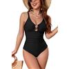 SHEKINI Scollo V Costume da Bagno Intero da Donna Regolabile Cutout Costumi Intero Donna